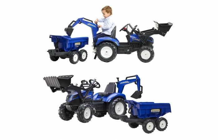 Falk New Holland T8 Traptactor Met Lader En Aanhanger