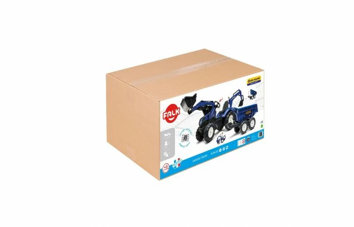 Falk New Holland T8 Traptactor Met Lader En Aanhanger - Afbeelding 3