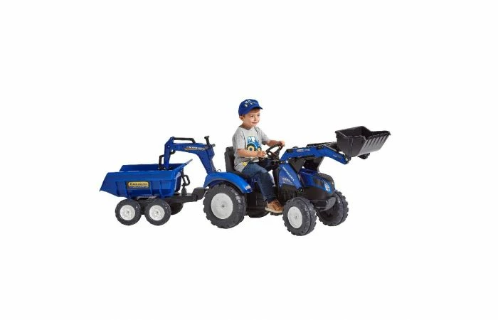 Falk New Holland T8 Traptactor Met Lader En Aanhanger - Afbeelding 6