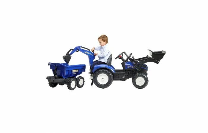 Falk New Holland T8 Traptactor Met Lader En Aanhanger - Afbeelding 5