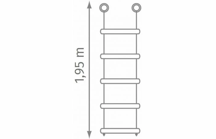 KBT Touwladder 5 Sporten PH 195cm - Afbeelding 2