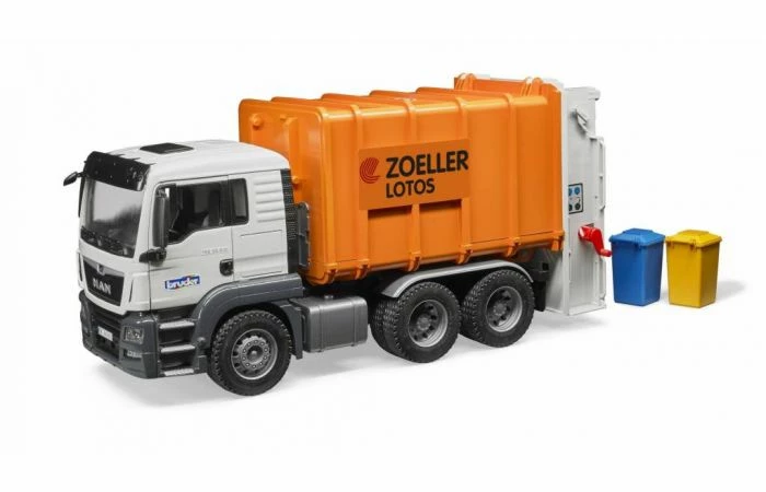 Bruder 3762 MAN TGS Vuilniswagen + Achterlader - Afbeelding 2