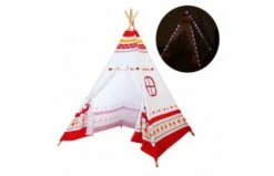 Sunny LED Tipi Tent Rood/wit