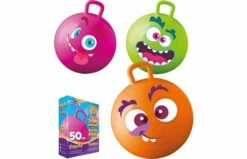 Skippybal Met Funny Face 50cm - Assorti