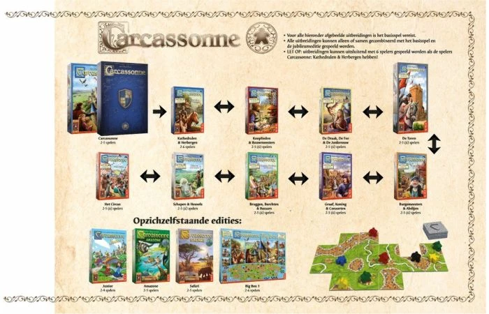 999 Games Carcassonne Basisspel - Afbeelding 4