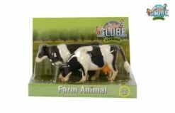 Kids Globe Kidsglobe Koeien (2x) Zwart Bont 1:32