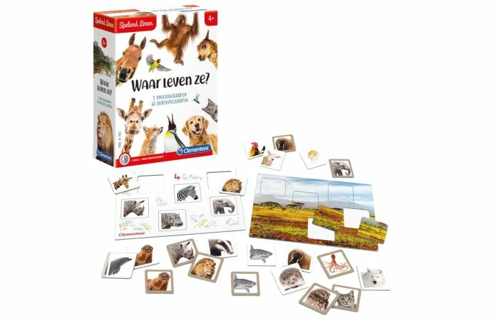 Clementoni Leerspel Dieren Bingo