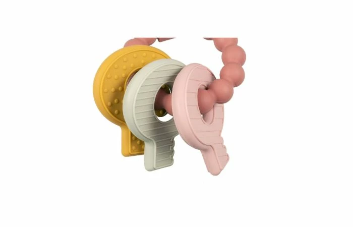 Little Dutch Sleutelbos Bijtspeeltje Roze - Afbeelding 2