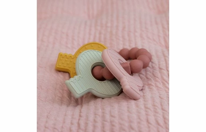 Little Dutch Sleutelbos Bijtspeeltje Roze - Afbeelding 5