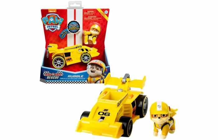 Paw Patrol Race Rescue Themed Vehicles Rubble