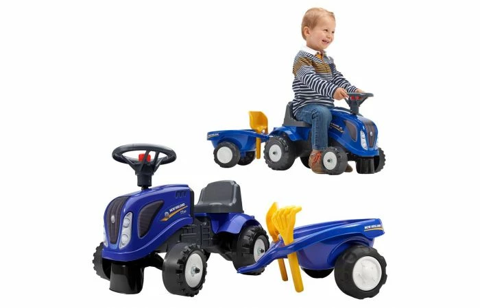 Falk New Holland Looptractor Set Blauw 1 / 3 Jaar - Afbeelding 3