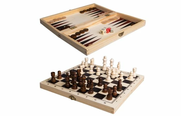 3-In-1 Spellendoos Hout - Afbeelding 3