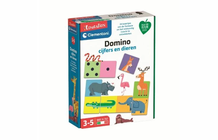 Clementoni Leerspel Dieren Domino - Afbeelding 3