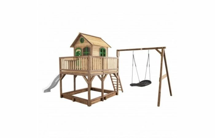 Axi Speelhuis Liam Met Roxy Nestschommel (bruin/groen) - Afbeelding 3