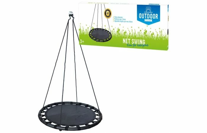 Outdoor Play Schommel Mat 100cm Zwart