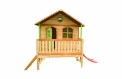 Axi Stef Speelhuis Bruin/groen - Rode Glijbaan