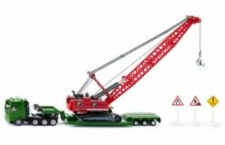 Siku Zwaar Transport Met Kabelgraafmachine En Begeleidingsvoertuig