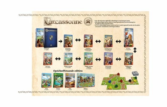 999 Games Carcassonne Schapen & Heuvels Uitbreiding - Afbeelding 3