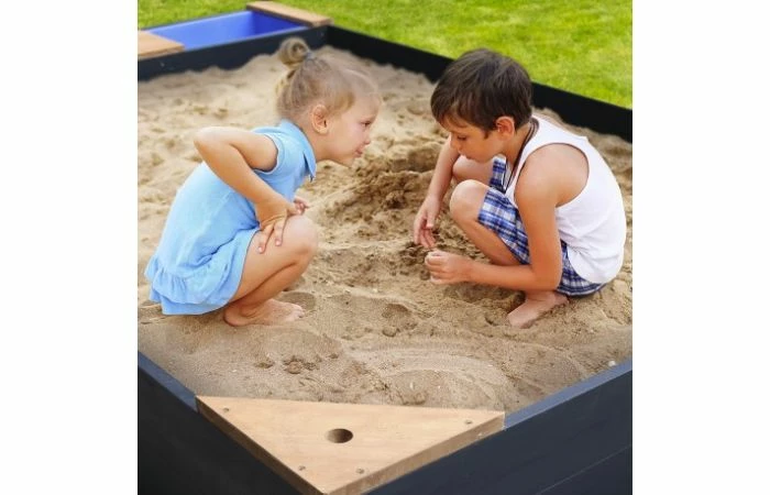 AXI Kelly Zandbak Met Waterbakken En Bankje Antraciet/bruin - Afbeelding 3