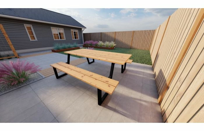 Outdoor Island Douglas Picknicktafel Model A - Afbeelding 4