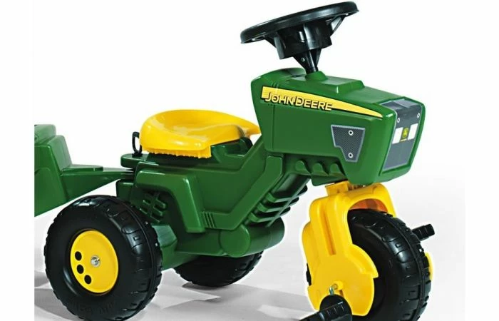 Rolly Toys RollyTrac John Deere Driewieler Met Aanhanger - Afbeelding 3