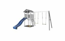 Axi Beach Tower Met Dubbele Schommel (grijs/wit)