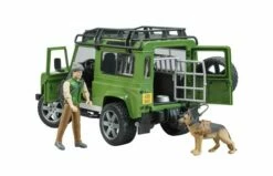 Bruder 2587 Land Rover Defender Station Wagon Met Boswachter En Hond