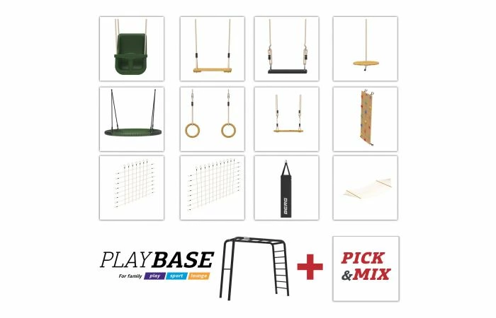 BERG Playbase Large Met Bokszak En Klimnet - Afbeelding 7