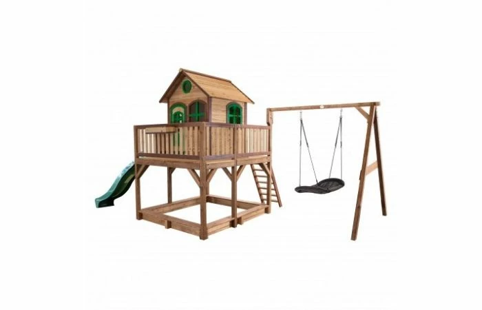 Axi Speelhuis Liam Met Roxy Nestschommel (bruin/groen)