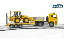 Bruder 2776 MAN Dieplader Met JCB