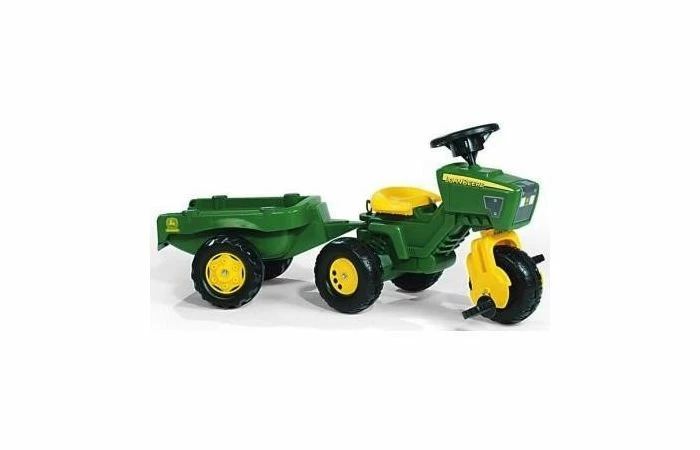 Rolly Toys RollyTrac John Deere Driewieler Met Aanhanger