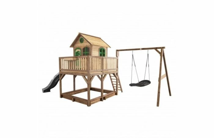 Axi Speelhuis Liam Met Roxy Nestschommel (bruin/groen) - Afbeelding 2