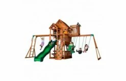 Skyfort II Speeltoren Met Schommels, Glijbaan, Klimrek En Uitkijktoren