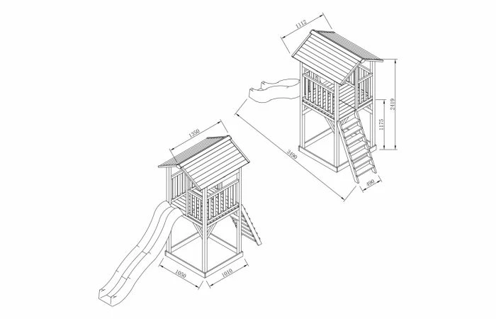 AXI Beach Tower Speeltoren Bruin - Afbeelding 10