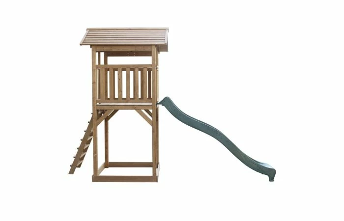 AXI Beach Tower Speeltoren Bruin Groene Glijbaan - Afbeelding 3