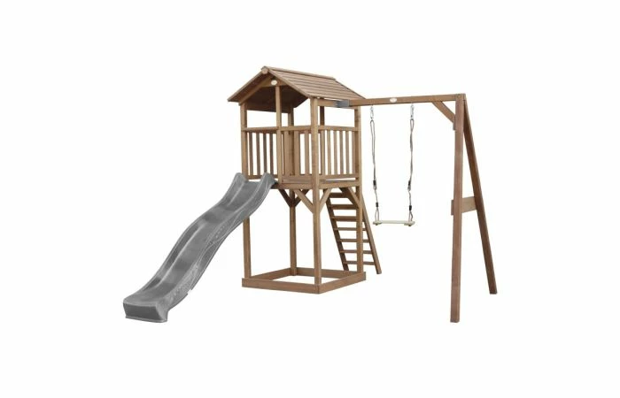 AXI Beach Tower Speeltoren Met Enkele Schommel Bruin - Afbeelding 5