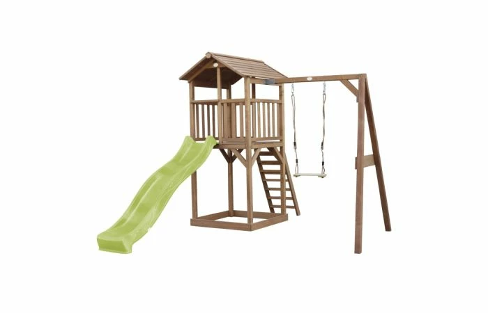 AXI Beach Tower Speeltoren Met Enkele Schommel Bruin - Afbeelding 3