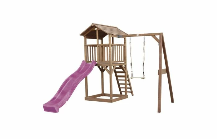 AXI Beach Tower Speeltoren Met Enkele Schommel Bruin