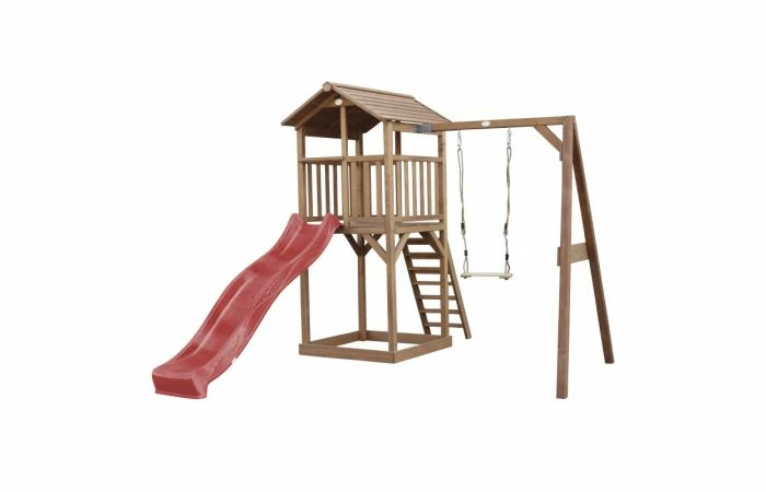 AXI Beach Tower Speeltoren Met Enkele Schommel Bruin - Afbeelding 2