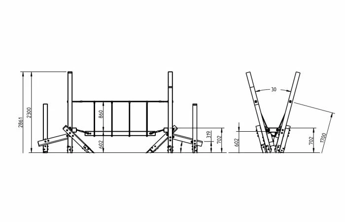 White Rhino Brug Freestanding - Afbeelding 4