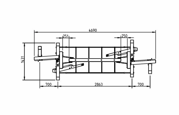 White Rhino Brug Freestanding - Afbeelding 3