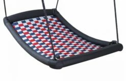 Multi Kids Schommel Large (136 Cm X 66 Cm) Wit / Blauw / Rood