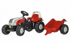 Rolly Toys RollyKid Steyr TrapTractor 6165 CVT Met Aanhanger
