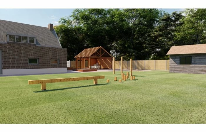 Outdoor Island Douglas Evenwichtsbalk Mowgli - Afbeelding 3