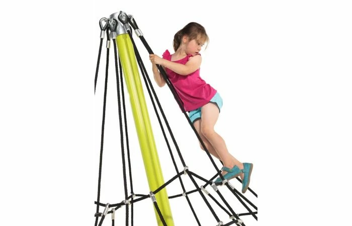 KBT Piramidenet In Gewapend Touw - 2.7 M - Zwart/galv/zwart - Afbeelding 2