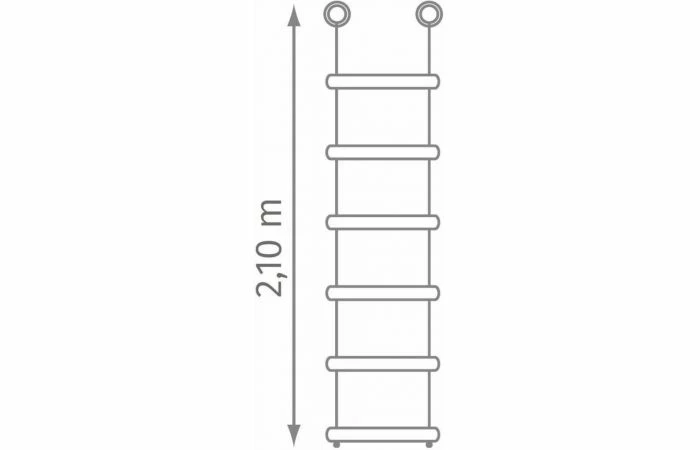 KBT Houten Sporten Touwladder 6 Sporten - PH - Afbeelding 2