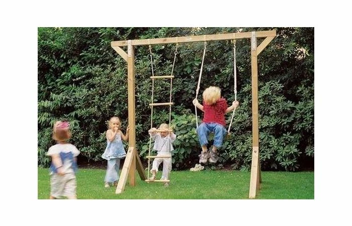 Woodvision Kinderschommel Dubbel Groen Geïmpregneerd - Afbeelding 2