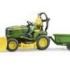 Bruder 62104 John Deere Zitmaaier Met Tuinman En Accessoires