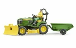 Bruder 62104 John Deere Zitmaaier Met Tuinman En Accessoires