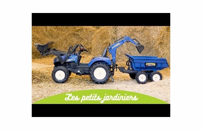 Falk New Holland T8 Traptactor Met Lader En Aanhanger - Afbeelding 7